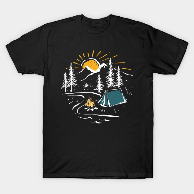 Camping Time T-Shirt by micibu